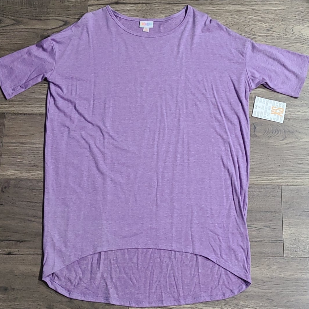 Solid Heathered Light Purple XS LuLaRoe Irma